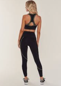 Image Title Onzie Hyper Beam Midi Legging - Neon Yellow